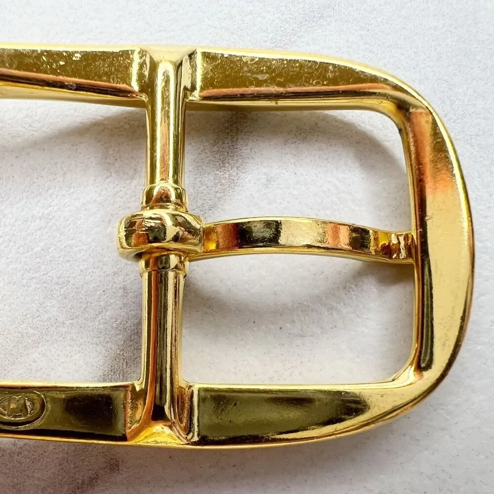 Vintage Gold Tone Simple Basic Belt Buckle for up to 1 Inch Belt